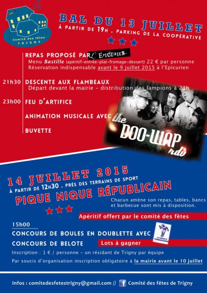 Programme 14 juillet 2015